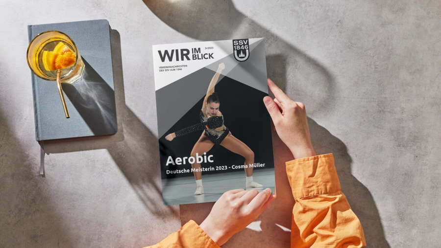 WIR IM BLICK Magazincover Aerobic Deutsche Meisterin 2023