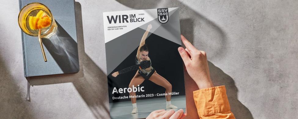 WIR IM BLICK Magazincover Aerobic Deutsche Meisterin 2023