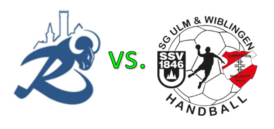 Logos Ravensburger RAMS VS. SG Ulm und Wiblingen nebeneinander