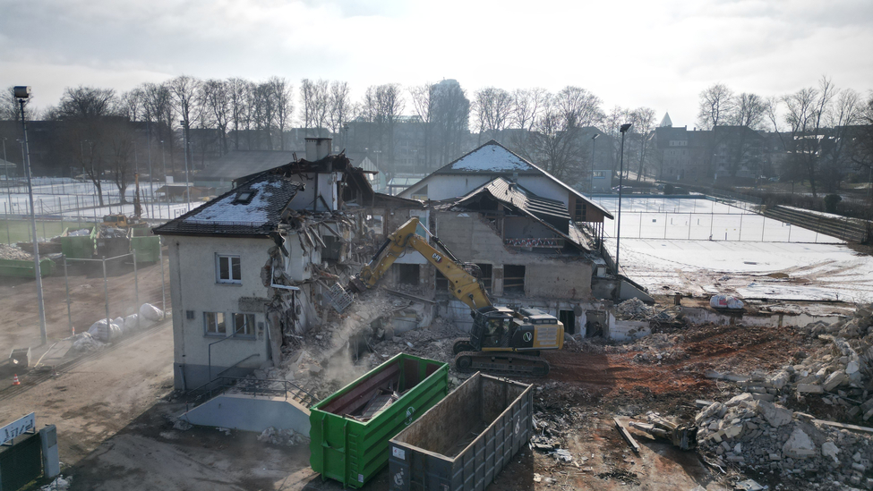 Jahnhalle - Sporthalle des SSV Ulm 1846 e.V. im Abriss