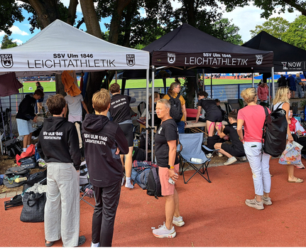 Immer reichlich was los unterm SSV-Pavillon